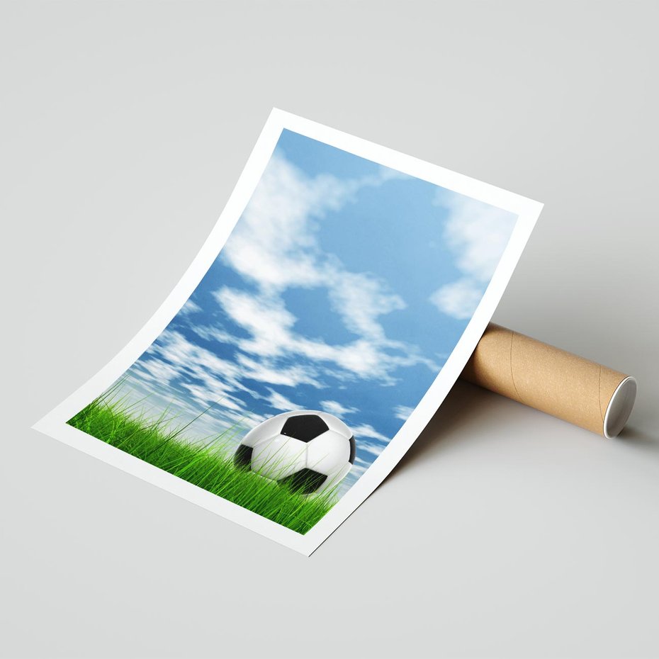 Plakat bez ramy 40x50 - Piłkarska Pasja - piłka, nożna