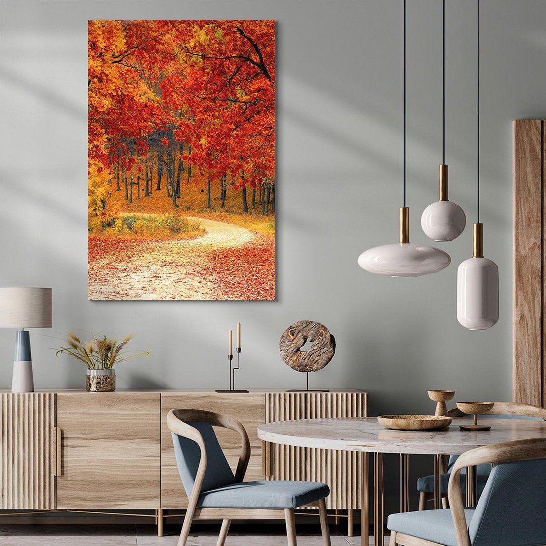 Obraz na płótnie 80x120 - Jesienna melodia lasu - jesień, las