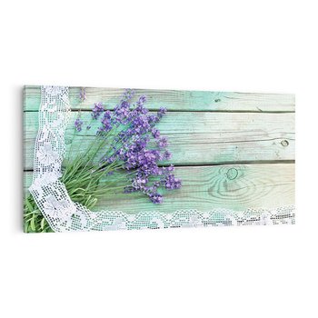 Obraz na płótnie 120x60 - Romantyczna lawenda - lawenda, kwiaty