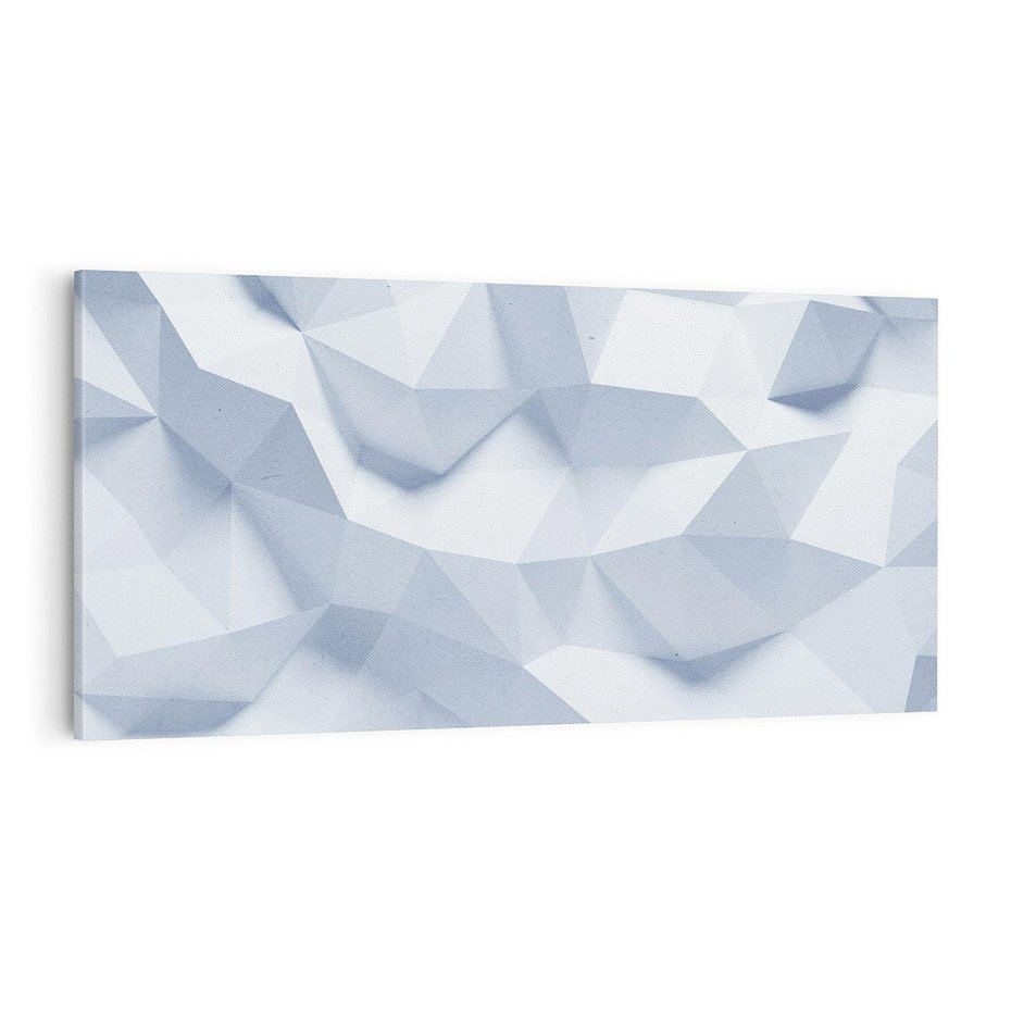 Obraz na płótnie 140x70 - Trójwymiarowa geometria - geometria, 3d