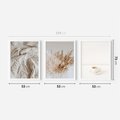 Zestaw obrazy w ramie 50x70 galeria - Kawa, pościel, boho, prostota - rama biała