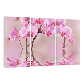 Obraz na płótnie 120x80 - Relaksacyjne spa w otoczeniu storczyka - spa, storczyk