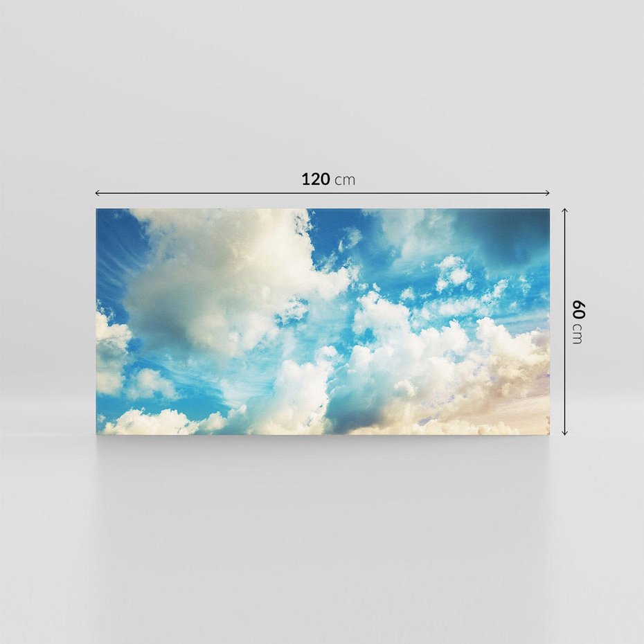 Obraz na płótnie 120x60 - Niebiańska Przestrzeń: Chmury na Horyzoncie - niebo, chmury