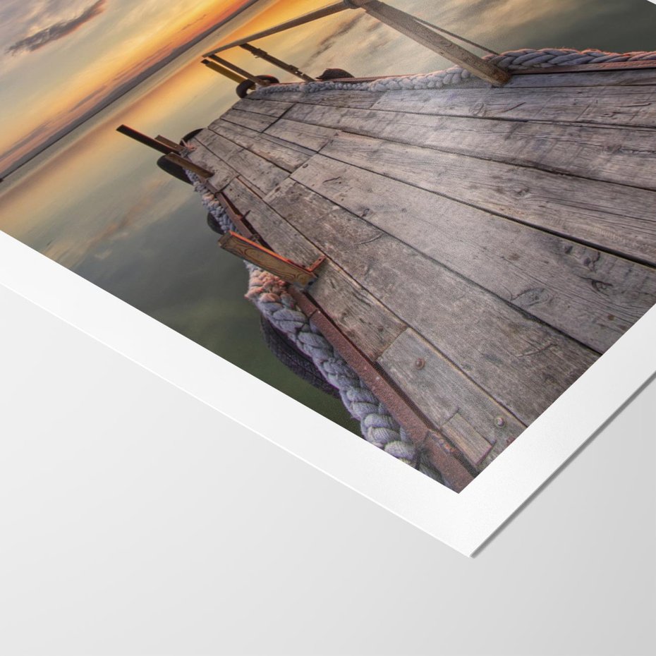 Plakat bez ramy 40x50 - Zachód Słońca na Pomostcie - zachód, słońca