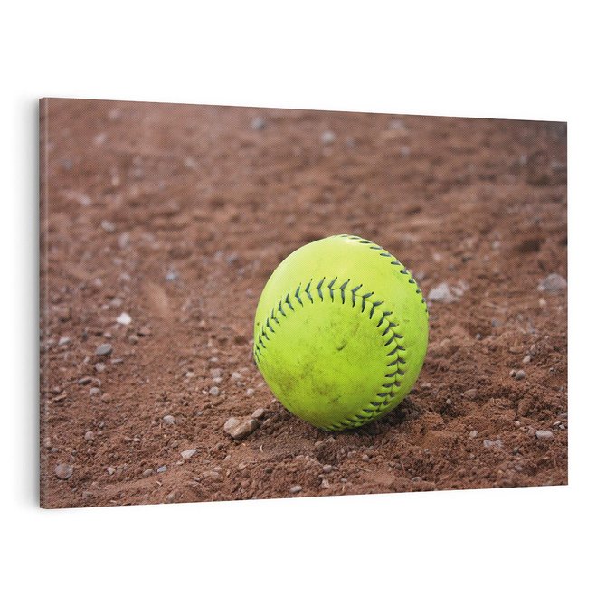 Obraz na płótnie 100x70 - Baseballowa Fuzja Sportu - baseball, piłka