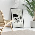 Plakat bez ramy 30x40 - Boho Elegancja - boho wnętrze, salon