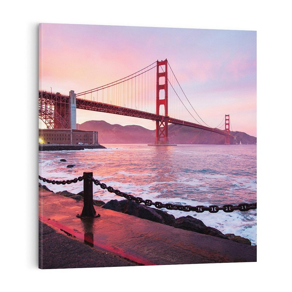 Obraz na płótnie 50x50 - Golden Gate most USA - Golden Gate, most