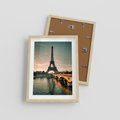 Plakat w ramie 30x40 - Paryski Szczyt - Paryż, wieża - rama drewno