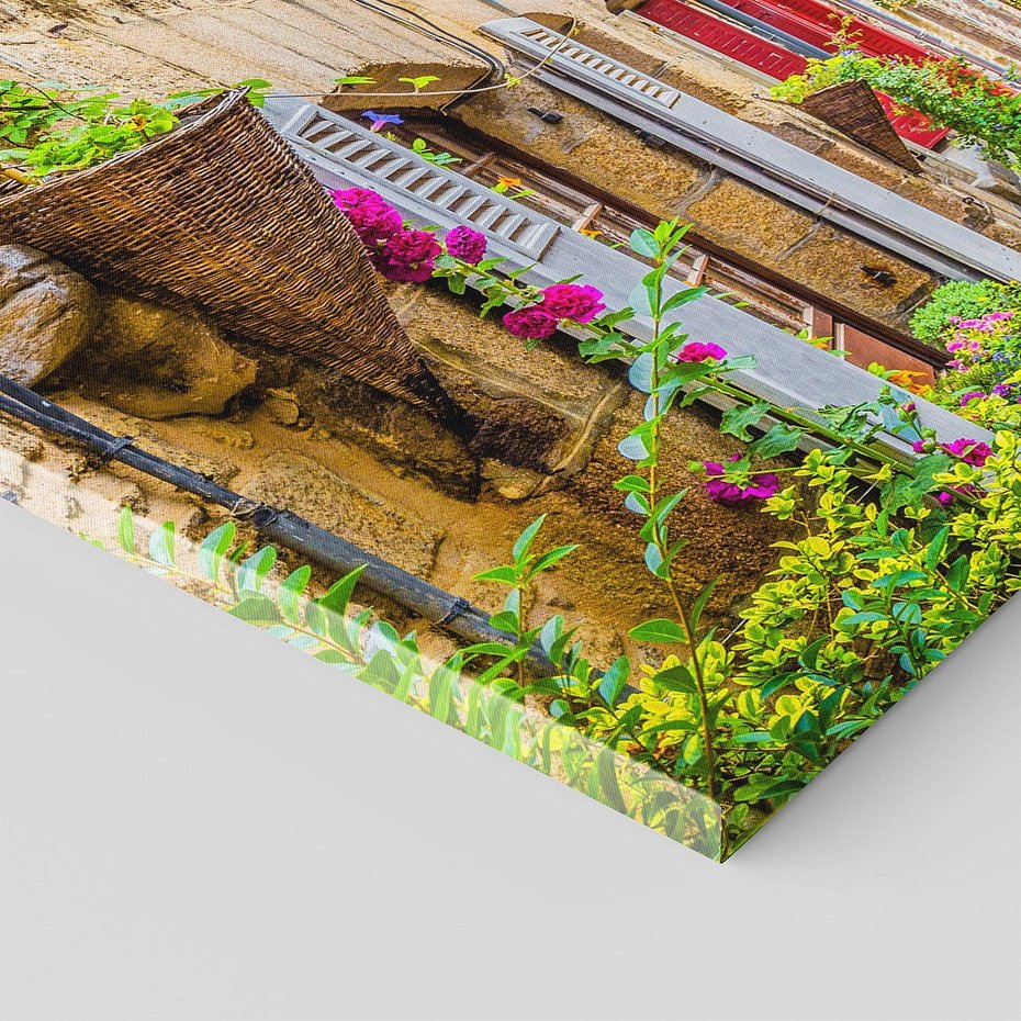 Obraz na płótnie 90x30 - Uliczka w mieście: włoska atmosfera - uliczka, miasto