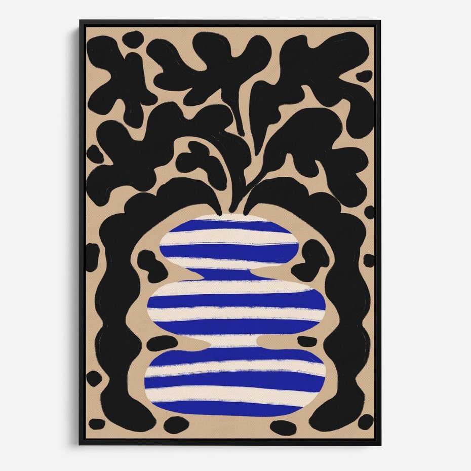 Obraz w ramie 70x100 - Boho Wizje - abstrakcyjny plakat, ciekawe formy - rama czarna