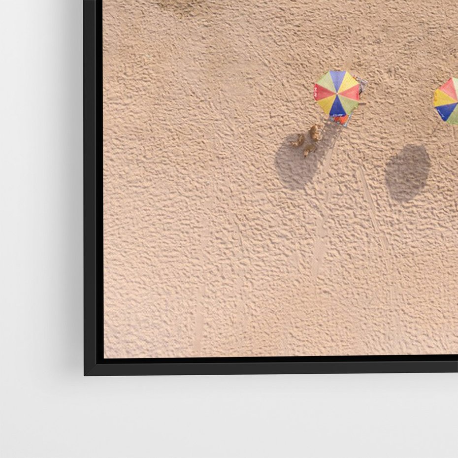 Obraz w ramie 70x100 - Letnie Wakacje na Horyzoncie - plaża, morze - rama czarna