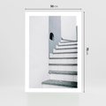 Plakat bez ramy 50x70 - Schody ku Urokowi Wyspy - schody, santorini