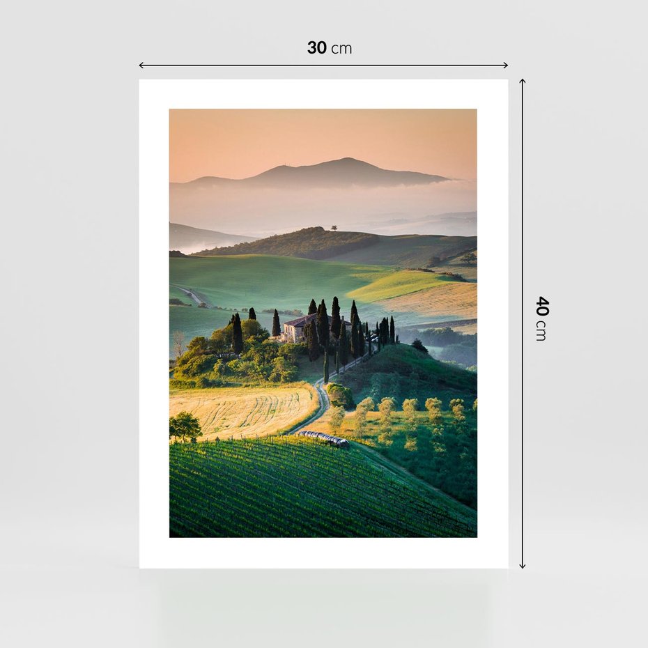 Plakat bez ramy 30x40 - Perspektywa malowniczego widoku - widok, perspektywa