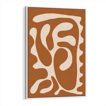 Obraz w ramie 50x70 - Wnętrza Akwarelowej Wyobraźni - abstrakcyjny obraz, plakat - rama biała