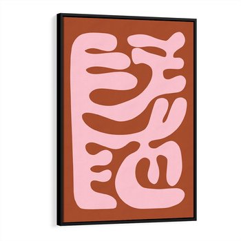 Obraz w ramie 50x70 - Migotliwe Boho Marzenia - abstrakcyjny obraz, plakat - rama czarna