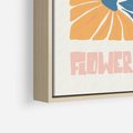Obraz w ramie 50x70 - Spójny Dysonans - pastelowe kolory, typografia - rama drewno