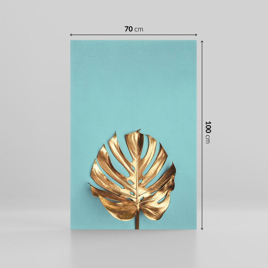 Obraz na płótnie 70x100 - Piękno Natury - złote, liście