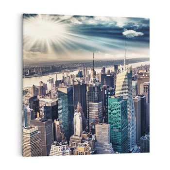 Obraz na płótnie 80x80 - Nowy York w pełnym blasku - Nowy York, miasto