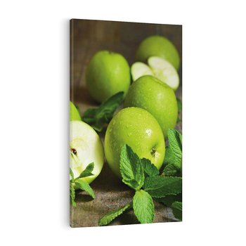 Obraz na płótnie 80x120 - Jabłkowa kolorystyka - jabłka, owoce