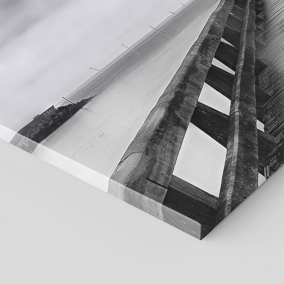 Obraz na płótnie 150x50 - Romantyczny pomost z latarnią - pomost, latarnia