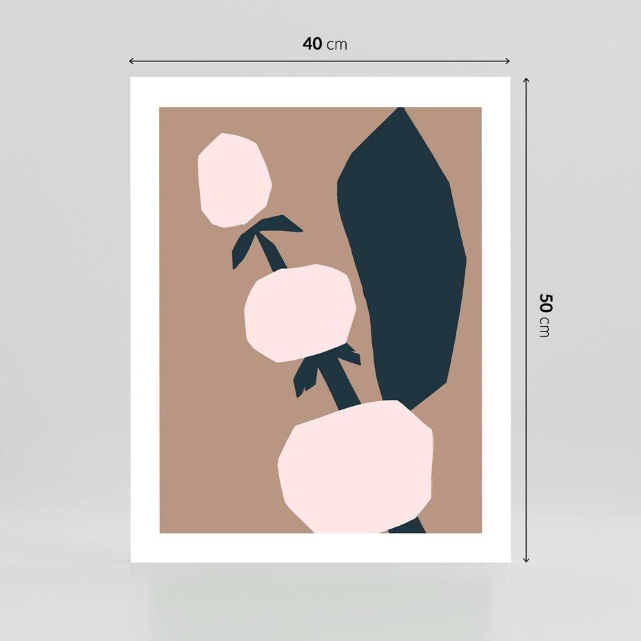 Plakat bez ramy 40x50 - Harmonia Boho Ducha - abstrakcyjny obraz, plakat