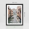 Plakat w ramie 40x50 - Wenecja na Twojej Ścianie - wenecja, kanały - rama czarna