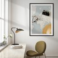Plakat bez ramy 30x40 - Świat w Kadrze - mapa, aparat