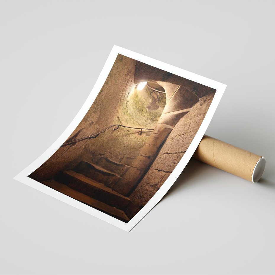 Plakat bez ramy 21x30 - Perspektywa uliczki - uliczka, perspektywa