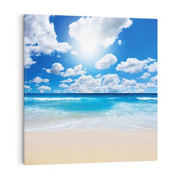 Obraz na płótnie 50x50 - Wakacyjna plaża - plaża, wakacje