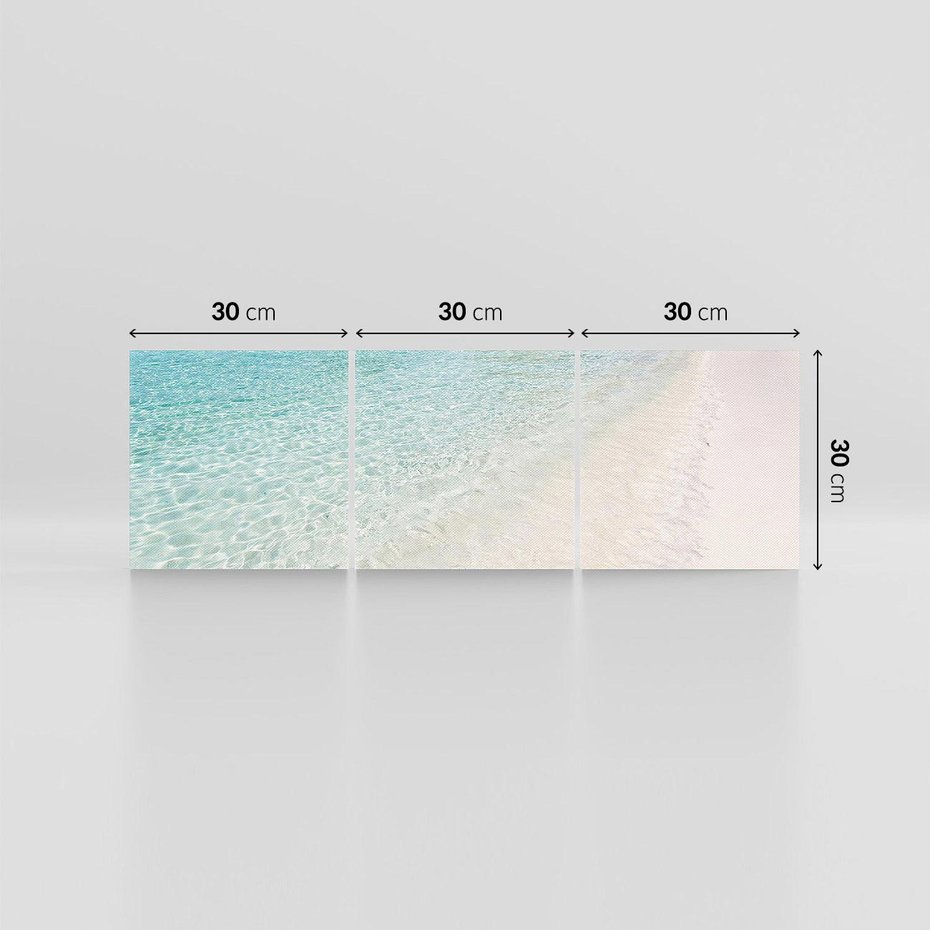 Obraz na płótnie 90x30 - Rajski klimat plaży tropikalnej - plaża, tropiki