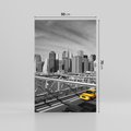 Obraz na płótnie 50x70 - Podróż taksówką przez Nowy Jork - TAXI, miasto