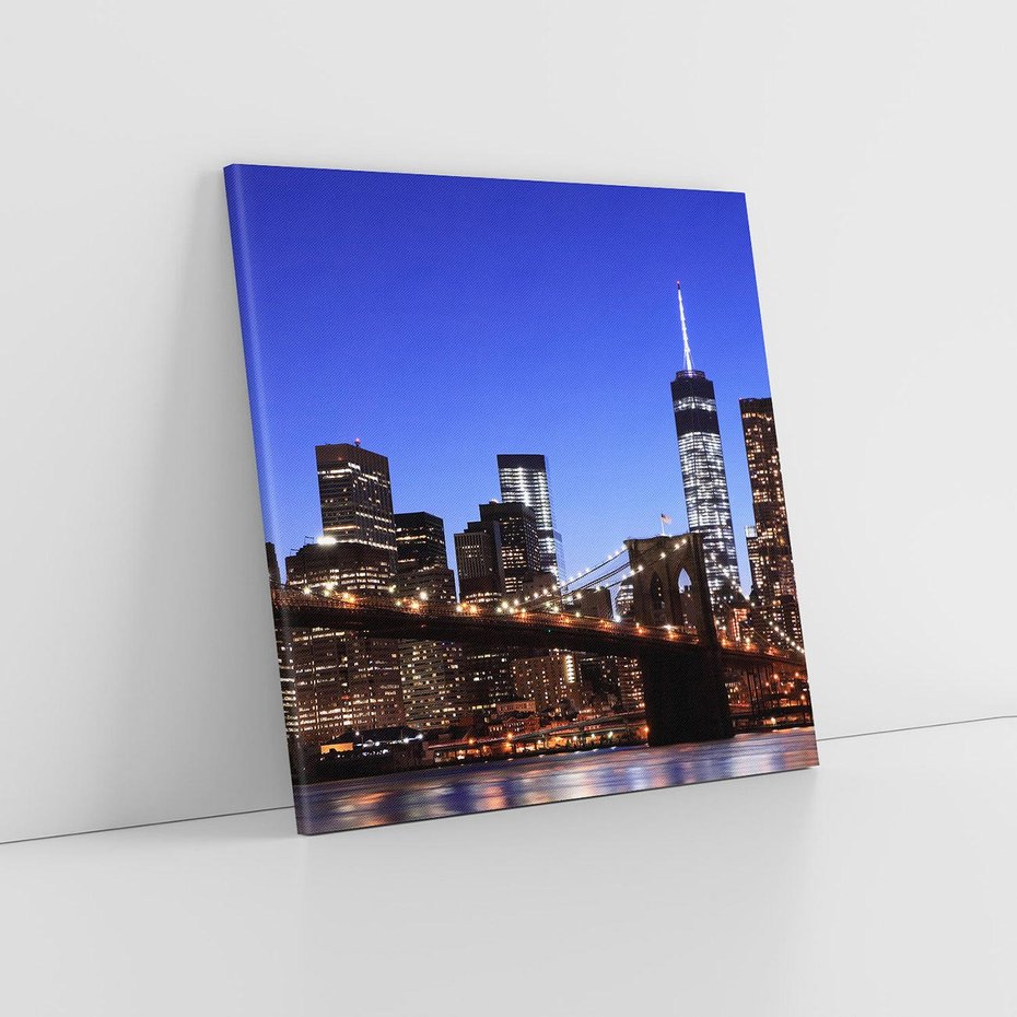 Obraz na płótnie 80x80 - Brooklyn Bridge: Symbol Nowego Jorku - most, Brooklyn