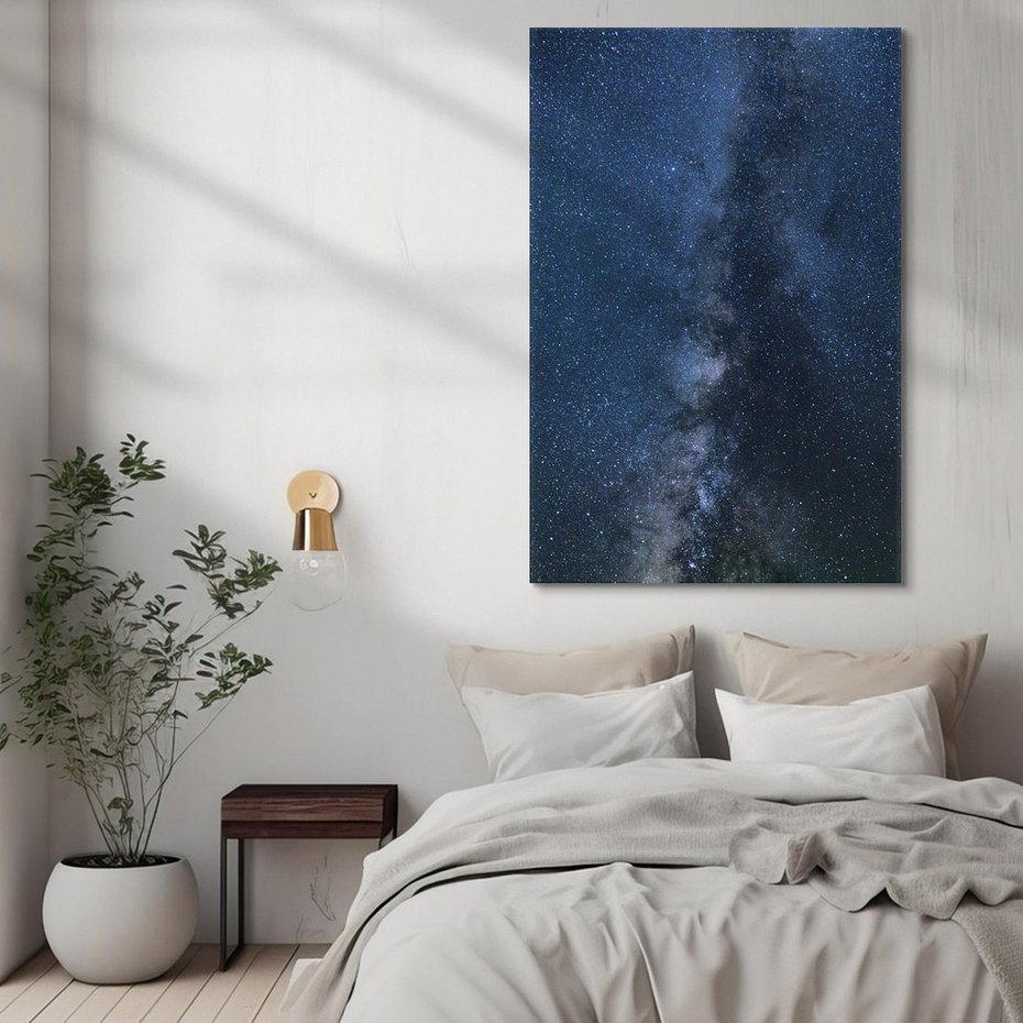 Obraz na płótnie 50x70 - Gwiazdy: magia nocnego nieba - gwiazdy, niebo