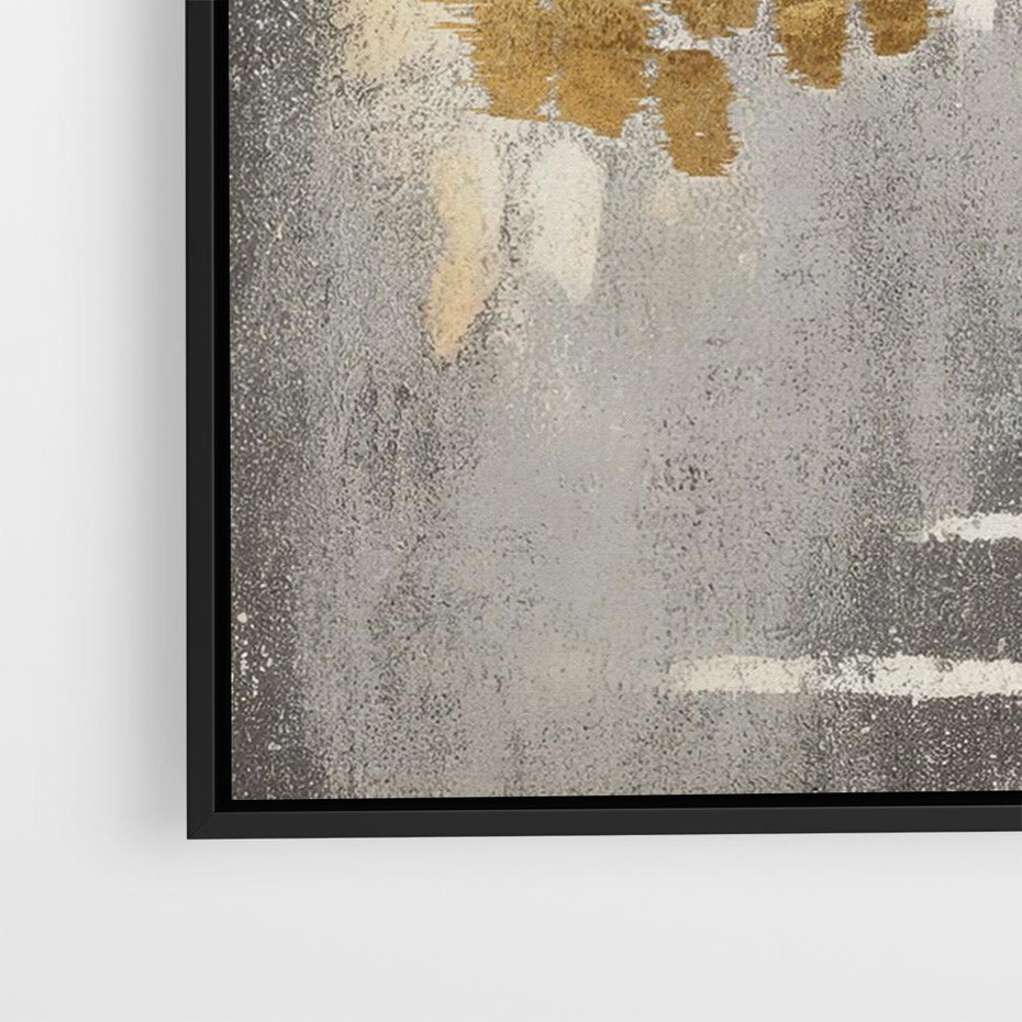 Obraz w ramie 100x70 - Malowane impresje zmysłów - abstrakcyjne plamy, linie - rama czarna