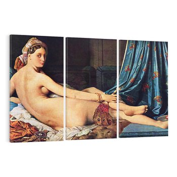 Obraz na płótnie 120x80 - "Grande Odalisque" (1814) Jean Auguste Dominique Ingres - Reprodukcja - reprodukcja, obraz na płótnie