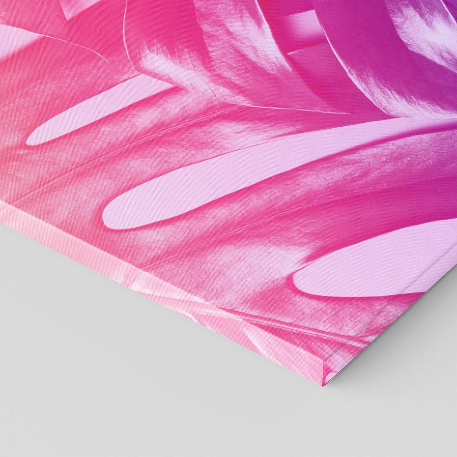 Obraz na płótnie 80x80 - Monstera Kwiaty Liście - monstera, kwiaty