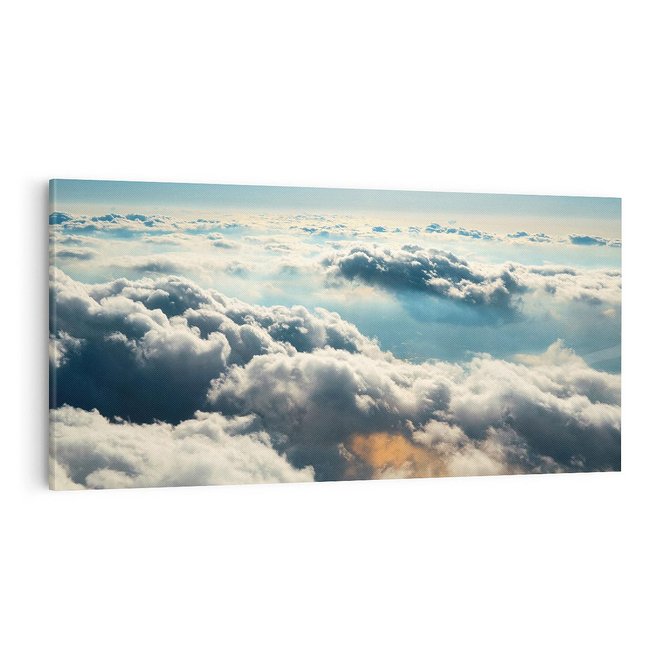 Obraz na płótnie 100x50 - kontemplacja nad horyzontem - niebo, chmury