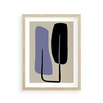 Plakat w ramie 50x70 - Harmonia Nowych Anomalii - minimalizm, boho plakat - rama drewno