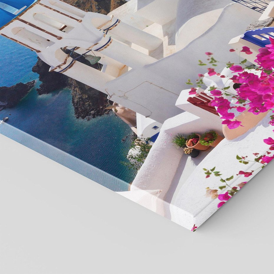 Obraz na płótnie 50x70 - Perspektywa na Santorini - Santorini, perspektywa