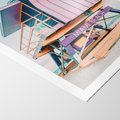 Plakat bez ramy 40x50 - Miami Beach - plaża miami, domek ratownika