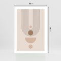 Plakat bez ramy 50x70 - Strukturalne Kształty Postępu - boho plakat, minimalizm