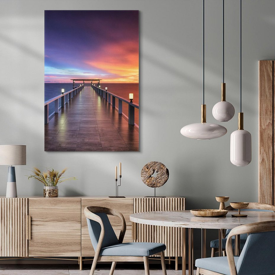 Obraz na płótnie 50x70 - Bangkok nad Wodą: Urok Tajlandii - Bangkok, morze