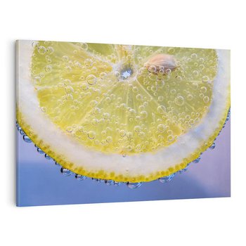 Obraz na płótnie 120x80 - Cytryna - Żółte Orzeźwienie - cytryna, owoce