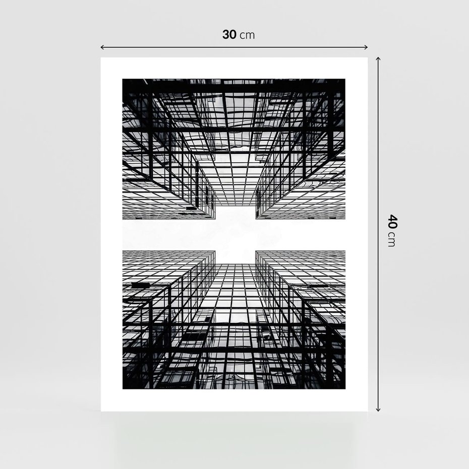 Plakat bez ramy 30x40 - Czar i Wielkość - wieżowce, architektura
