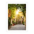 Plakat bez ramy 21x30 - Malownicza Wędrówka - uliczka, perspektywa