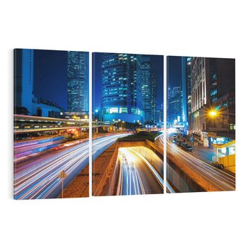 Obraz na płótnie 120x80 - Nocne miasto w Japonii: Tajemnicza atmosfera - Japonia, miasto