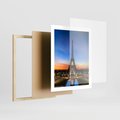 Plakat w ramie 40x50 - Wieża Eiffla w Innej Odsłonie - wieża, Eiffla - rama drewno