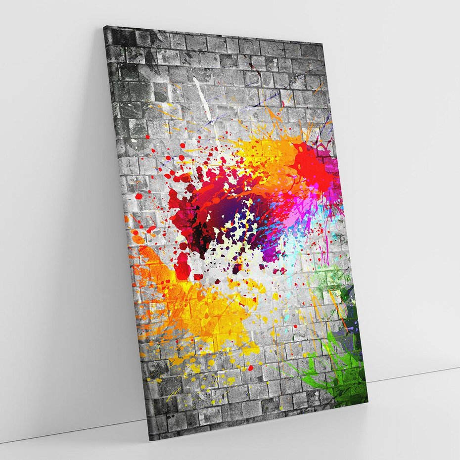 Obraz na płótnie 70x100 - Ekspresja Graffiti - farba, graffiti