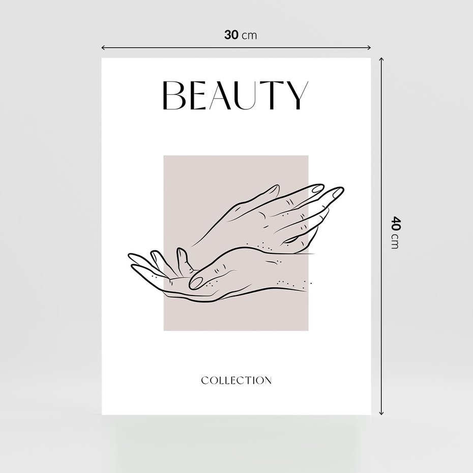 Plakat bez ramy 30x40 - Wibracje Nieprzewidywalnych Form - bogo plakat, dłonie