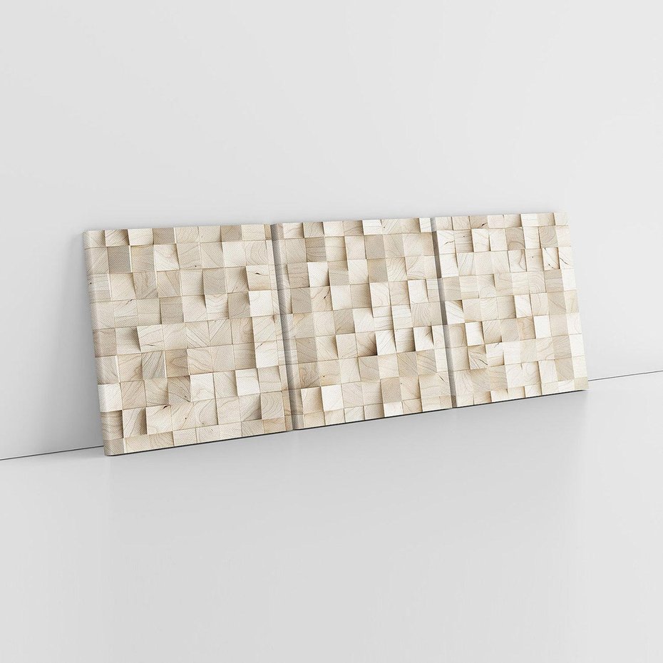 Obraz na płótnie 90x30 - Geometryczne 3D: Abstrakcyjna Harmonia - geometryczne, 3D